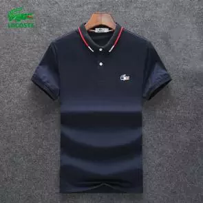lacoste t-shirt big logo design polo sport regular coton blue